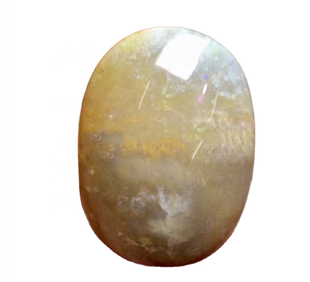 Jimar montana agate eunteung tangan citherade citherment digosok niped mineral anu jelas hampang perhiasan permata 39