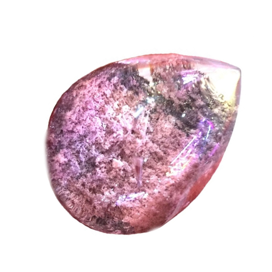 Natural Vključen Vrt Brown Phantom Quartz obesek / Pyramid scenic quartz obesek 31