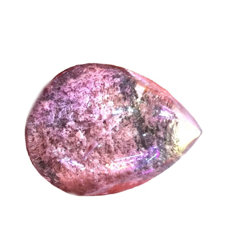 Natural Vključen Vrt Brown Phantom Quartz obesek / Pyramid scenic quartz obesek 33