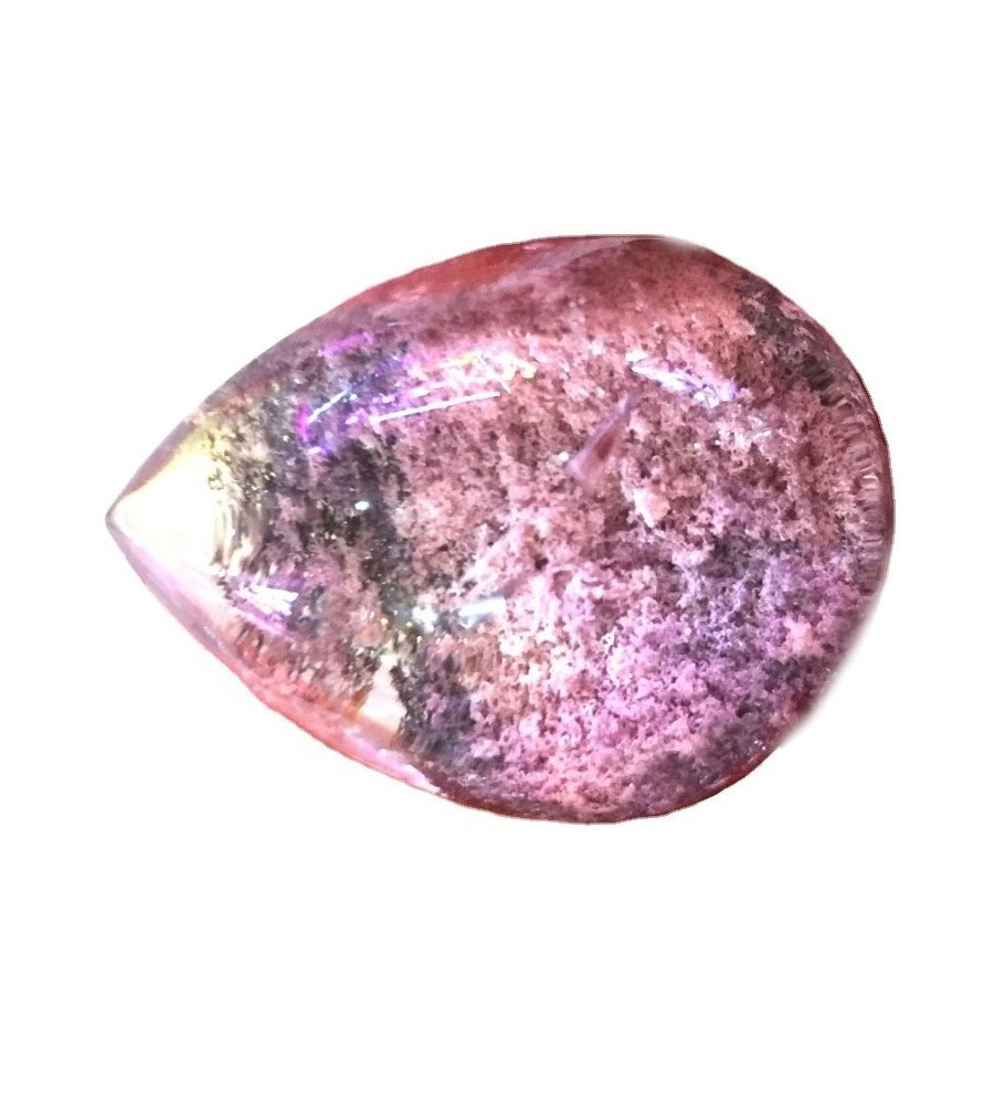 Natural Vključen Vrt Brown Phantom Quartz obesek / Pyramid scenic quartz obesek 37