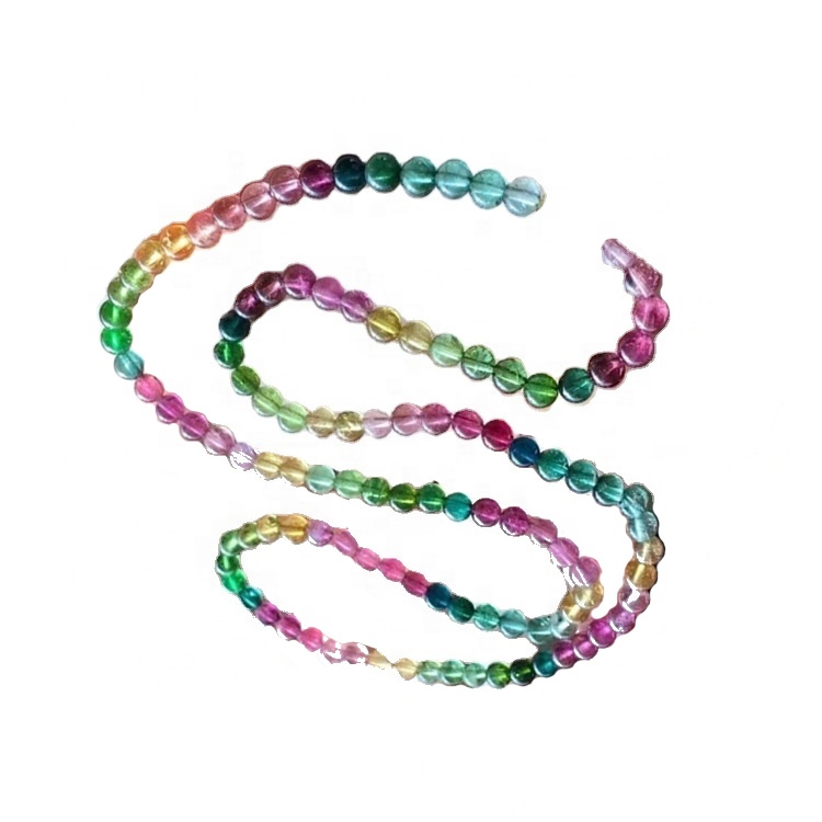 3 ಎ ನ್ಯಾಚುರಲ್ ಟೂರ್ಮಲಿನ್ ಮಲ್ಟಿ ಬಣ್ಣ ಜೆಮ್ಸ್ಟೋನ್ ಮಣಿಗಳು ರೌಂಡ್ ಮಣಿ ಪೂರ್ಣ ಸ್ಟ್ರಾಂಡ್ಸ್ 16 \ '\' ಆಭರಣ ತಯಾರಿಕೆಯಲ್ಲಿ ಗ್ರೇಟ್ 39