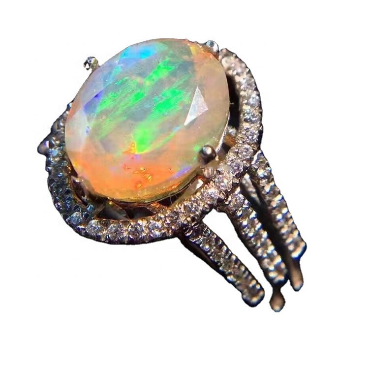 ਅਸਲ ਅੰਡਾਕਾਰ ਓਪਲ ਸਟੋਨ ਰਿੰਗ 30