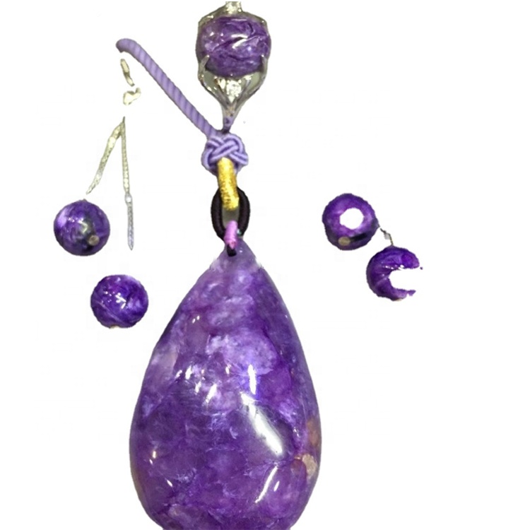 도매 실버 쥬얼리 Charoite 보석 펜던트 9