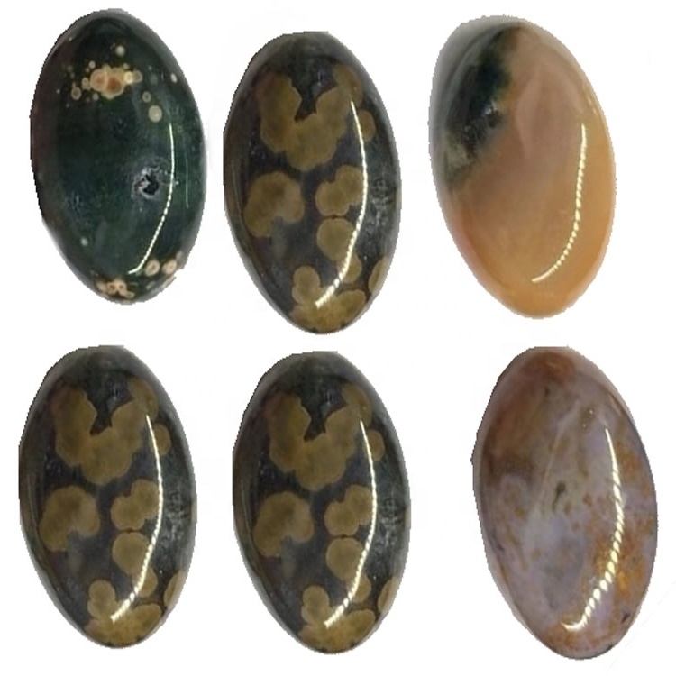 Chất lượng tốt nhất Oval Ocean Jasper Cabochon Làm cho kích thước và hình dạng tiêu chuẩn bán buôn 36