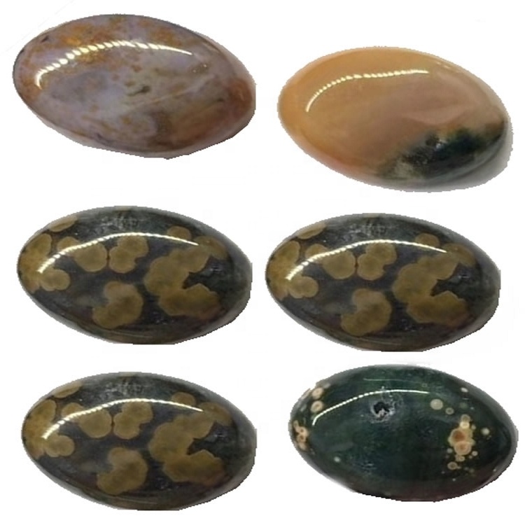 Chất lượng tốt nhất Oval Ocean Jasper Cabochon Làm cho kích thước và hình dạng tiêu chuẩn bán buôn 38