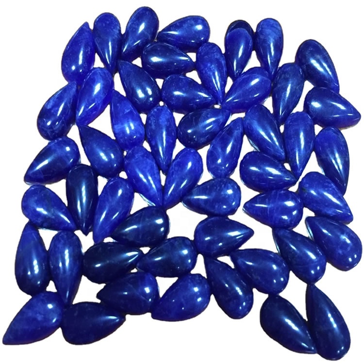 Top Garde Garde Pear Mamorona Sodalite Cabochon Loose Gemstone ho an'ny firavaka 31