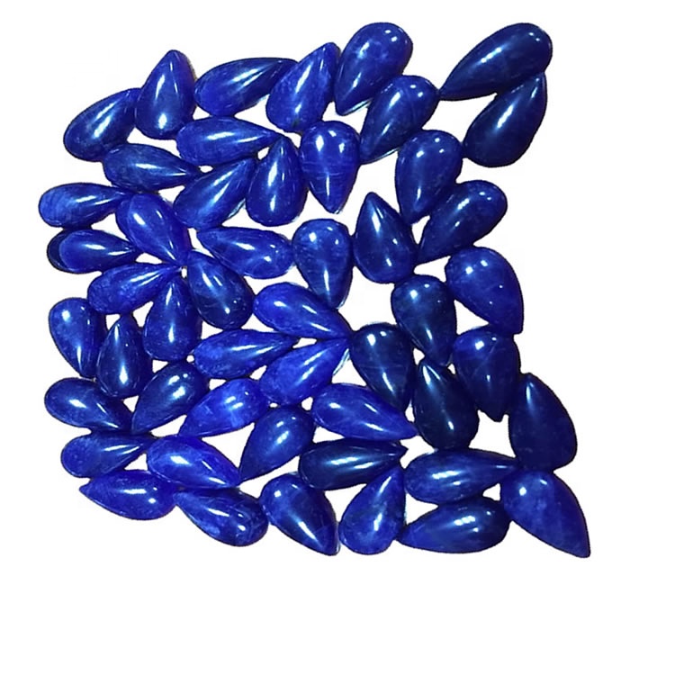 Top Garde Garde Pear Mamorona Sodalite Cabochon Loose Gemstone ho an'ny firavaka 39