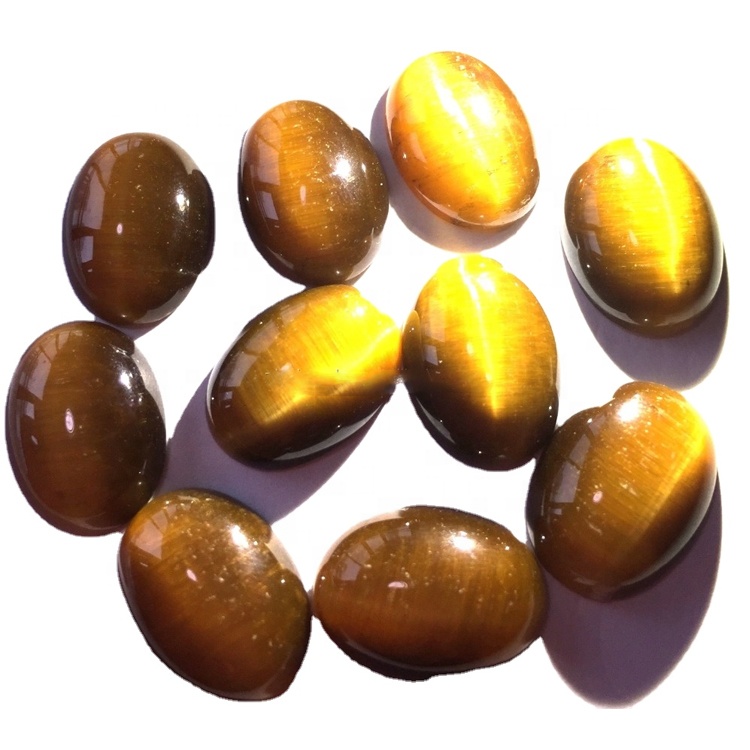 Natuerlike tiger 's Eye Oval Shape CabochOn Alle grutte beskikbere losse losse edelstien 32