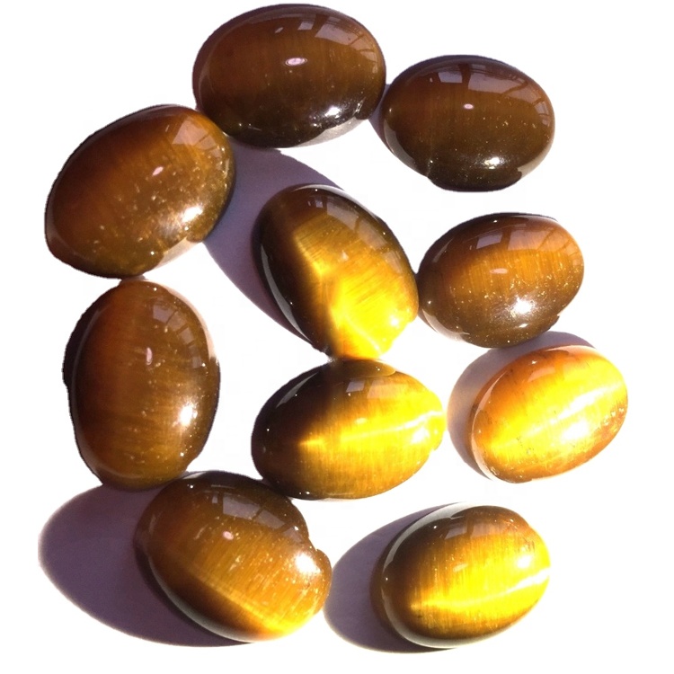 Natuerlike tiger 's Eye Oval Shape CabochOn Alle grutte beskikbere losse losse edelstien 36