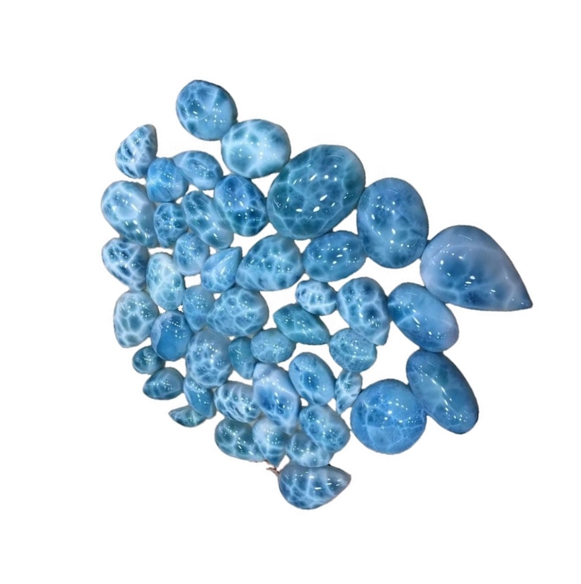 3 ਏ ਗਰੇਡ ਲਾਰਮਾਰ ਕੈਬੋਨ ਕੁਦਰਤੀ ਲਾਰੀਮਰ ਰਤਨਮਰ ਰਤਨ 38