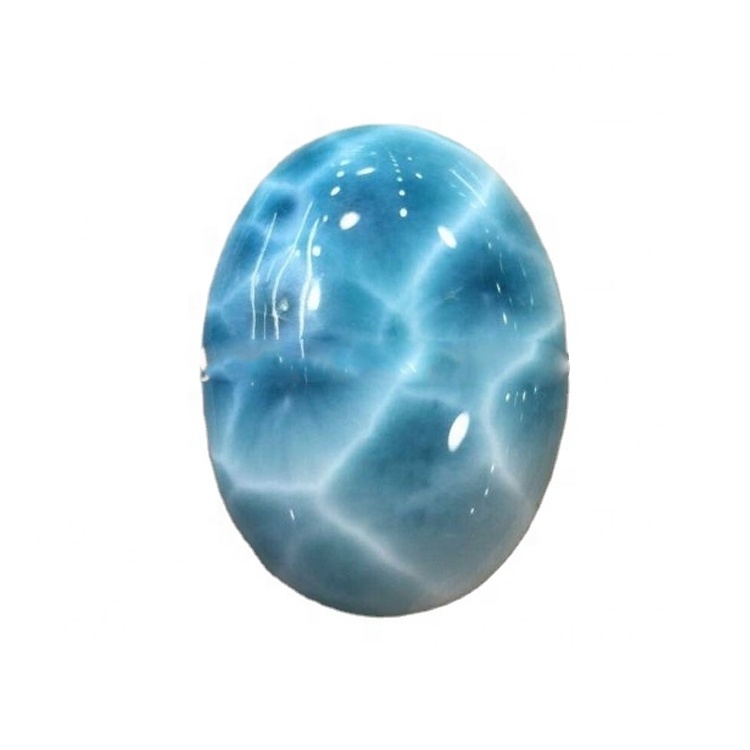 Larimar Cabogar Gemstone ថ្មលក់ដុំប្រេងឥន្ធនៈជាច្រើននៃឡាម៉ាឡាថ្មថ្មអាកាដែលមានគុណភាពខ្ពស់ 30