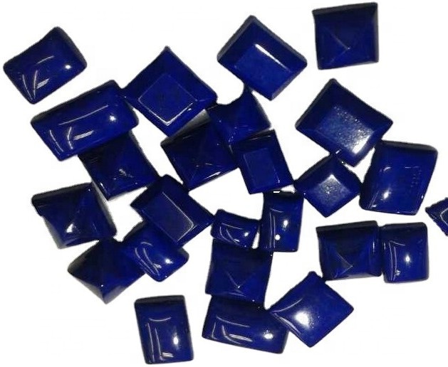 Тартымды табиғи лапис Lazuli Cabochon борпылдақ гемстоны тіктөртбұрыштың пішіні Жоғары сапалы қолдан жасалған 34