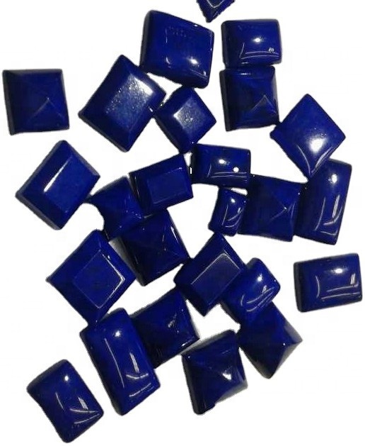 Тартымды табиғи лапис Lazuli Cabochon борпылдақ гемстоны тіктөртбұрыштың пішіні Жоғары сапалы қолдан жасалған 32