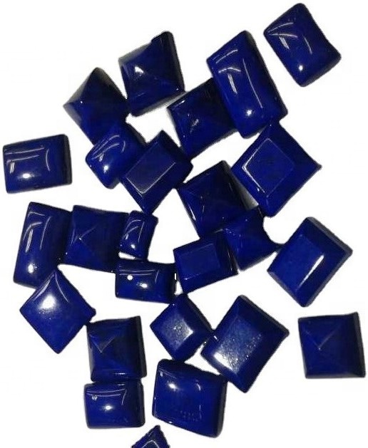 Тартымды табиғи лапис Lazuli Cabochon борпылдақ гемстоны тіктөртбұрыштың пішіні Жоғары сапалы қолдан жасалған 36