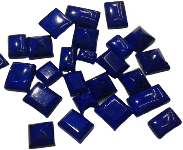 Тартымды табиғи лапис Lazuli Cabochon борпылдақ гемстоны тіктөртбұрыштың пішіні Жоғары сапалы қолдан жасалған 38