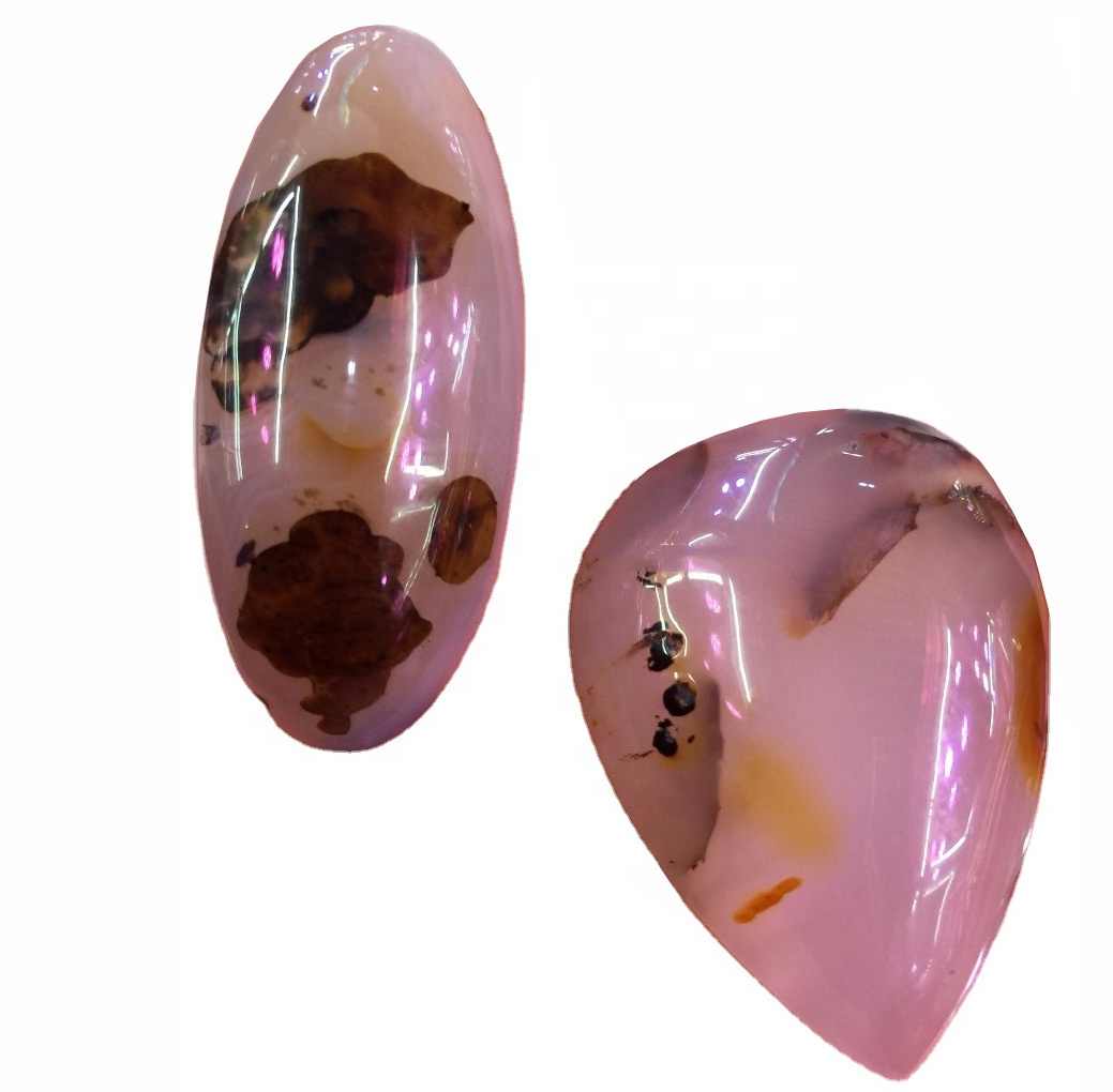 100% Bootwana Agate Agwana Bee Belochọn na-emebi Gemstone 37