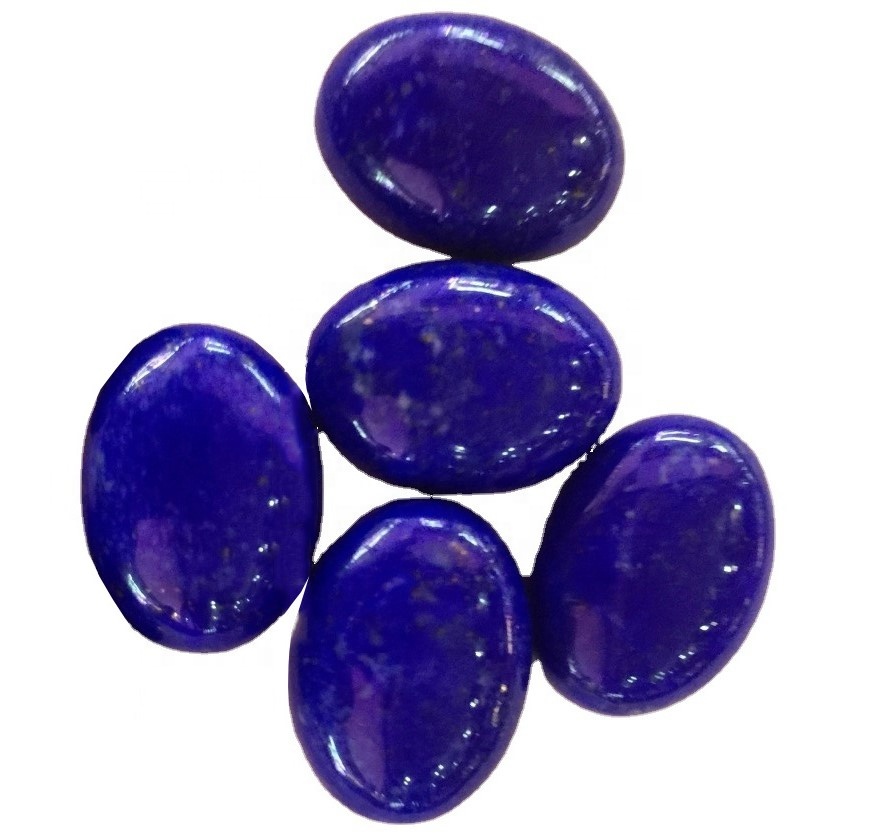 100% de alta calidade de alta calidade Lapis Lazuli Cabochon Lapis Lazuli Solto de pedra de pedra polaca Gemstone Forma ovalada 33