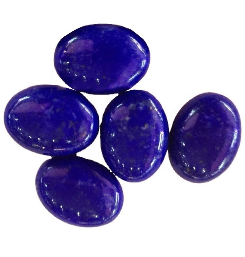 100% de alta calidade de alta calidade Lapis Lazuli Cabochon Lapis Lazuli Solto de pedra de pedra polaca Gemstone Forma ovalada 35
