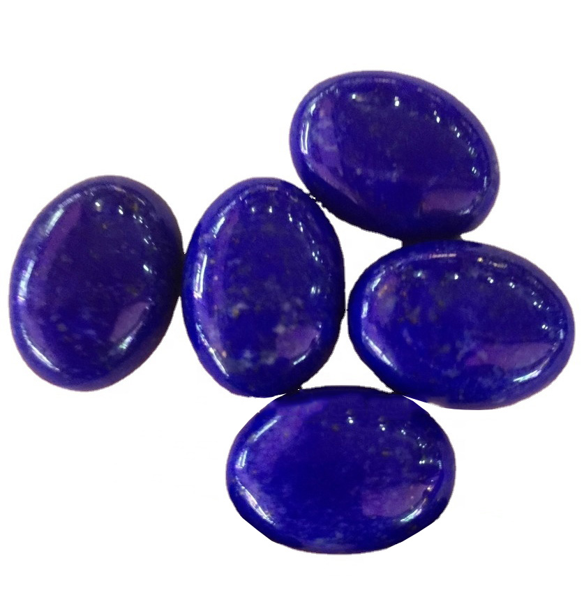 100% de alta calidade de alta calidade Lapis Lazuli Cabochon Lapis Lazuli Solto de pedra de pedra polaca Gemstone Forma ovalada 39