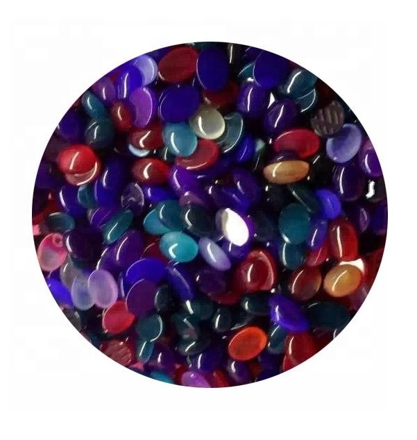 An Bhotswana Nádúrtha Cabochon Cabochon Caighdeán Amazing Féitheacha Violaí Bands An Bhotswana Agate Agate Gemstone Leathchosúil Leictreonach Stone Loose Jivolish J 37