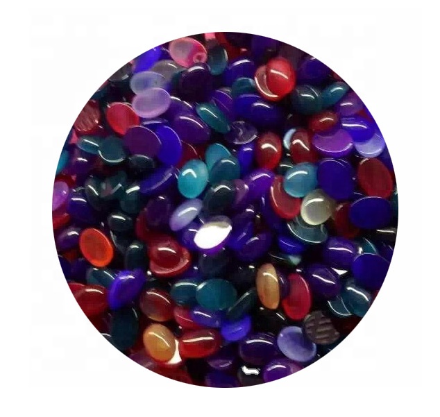An Bhotswana Nádúrtha Cabochon Cabochon Caighdeán Amazing Féitheacha Violaí Bands An Bhotswana Agate Agate Gemstone Leathchosúil Leictreonach Stone Loose Jivolish J 39