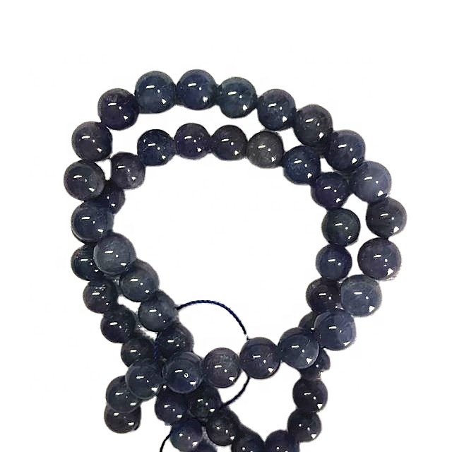 Asili lolite pande zote sura shanga kijivu bluu 3a jiwe masharti 9