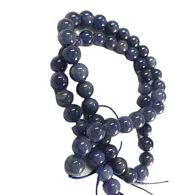 Asili lolite pande zote sura shanga kijivu bluu 3a jiwe masharti 13