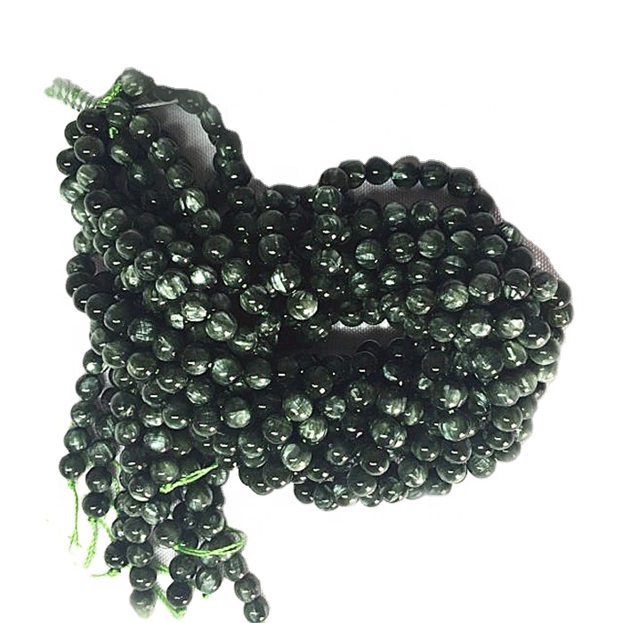 Natierlech serramhinite 3a Round Form Beads glat Gemstone Saiten 13