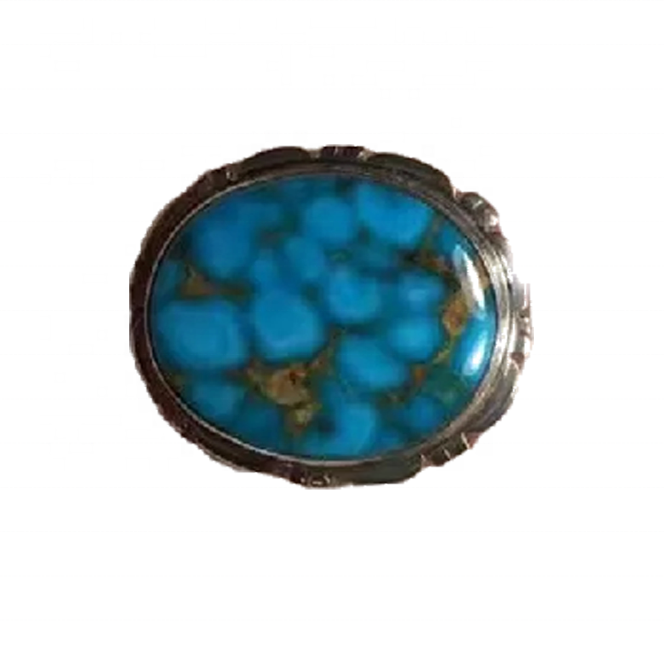 Große Kostümschmucksring Sterling Silber Aussage Türkis Ring 11