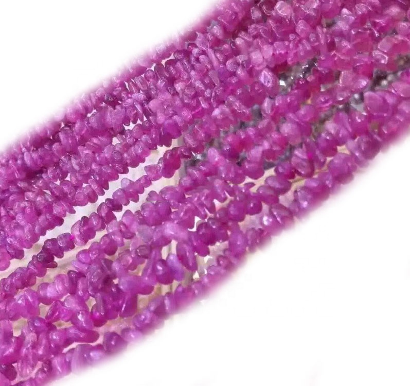 Pink Tourmaline Chip Beads Strand Gemstone Chips Gemstone Beads Juweliersware maak voorsiening 27
