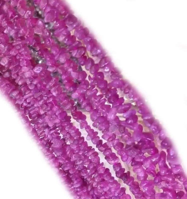Pink Tourmaline Chip Beads Strand Gemstone Chips Gemstone Beads Juweliersware maak voorsiening 25