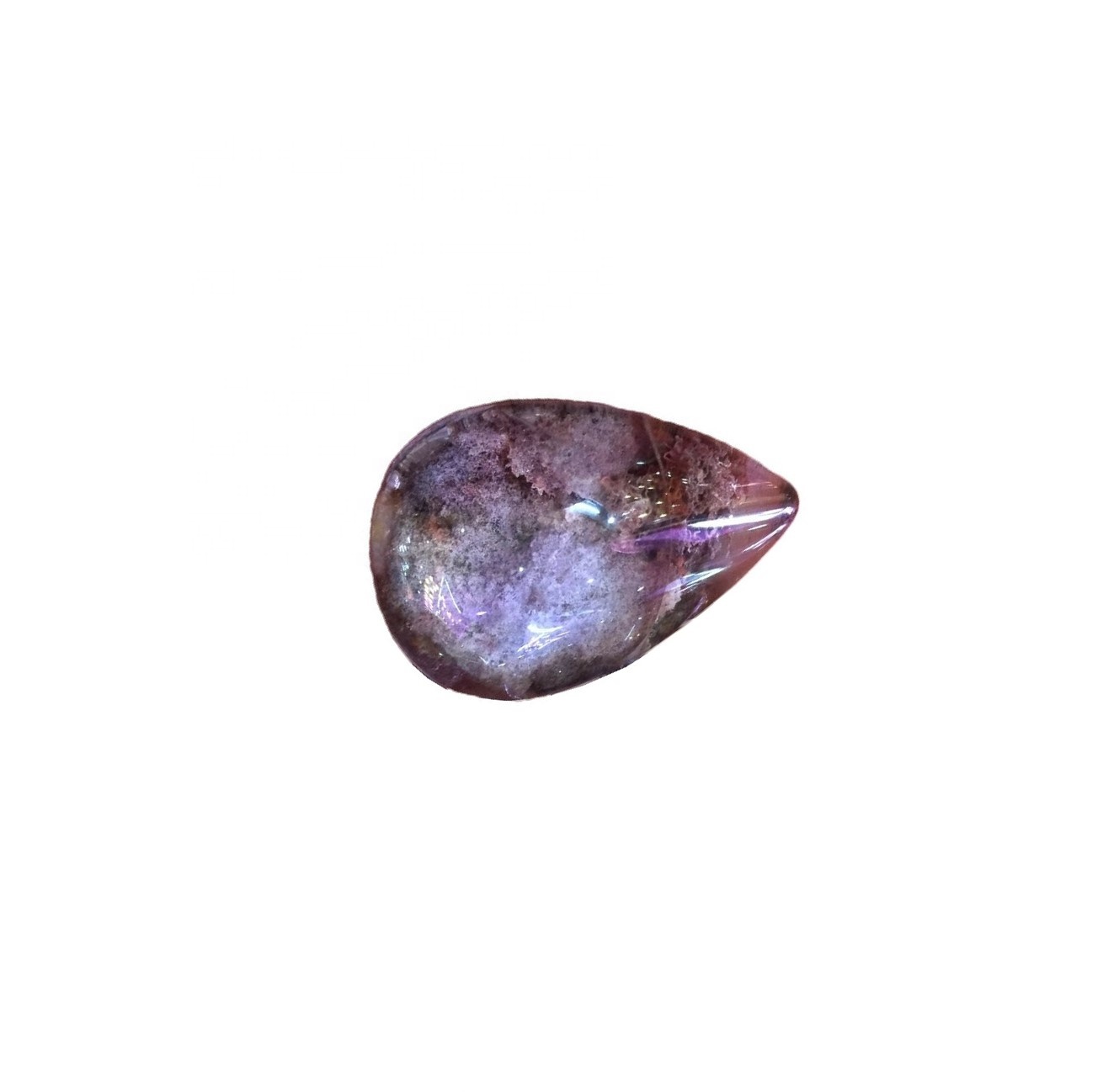 Alam kalebu Taman Pendant Pantant Red Phantom Quartz Gemantos 35