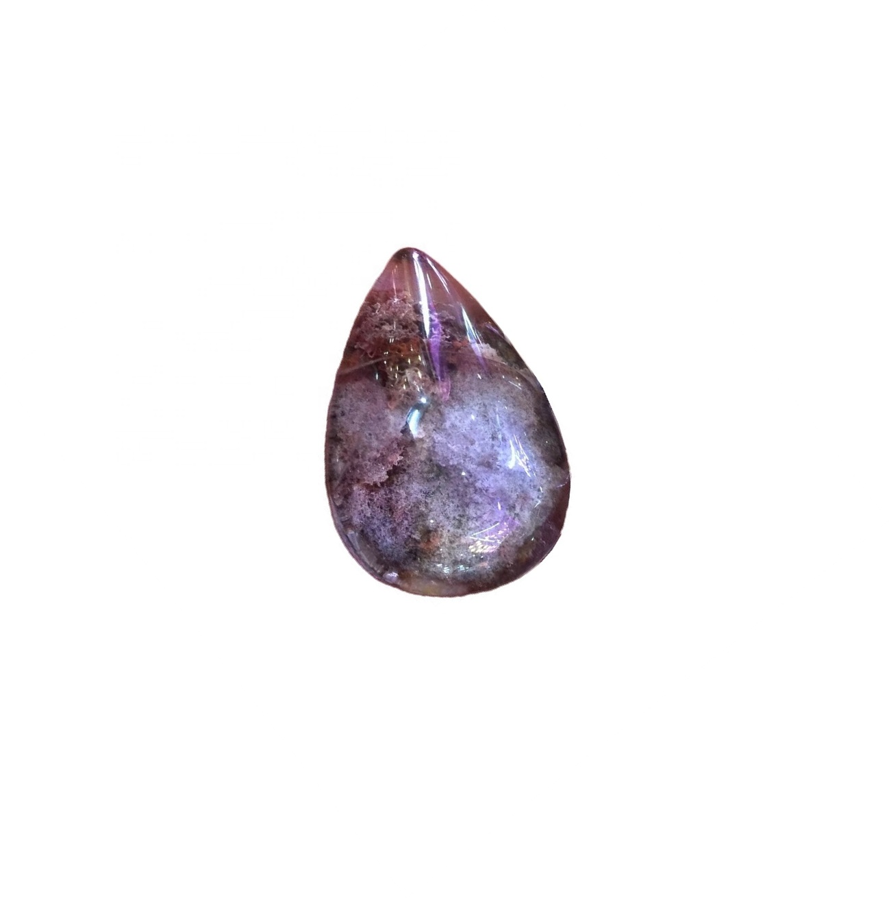 Alam kalebu Taman Pendant Pantant Red Phantom Quartz Gemantos 37
