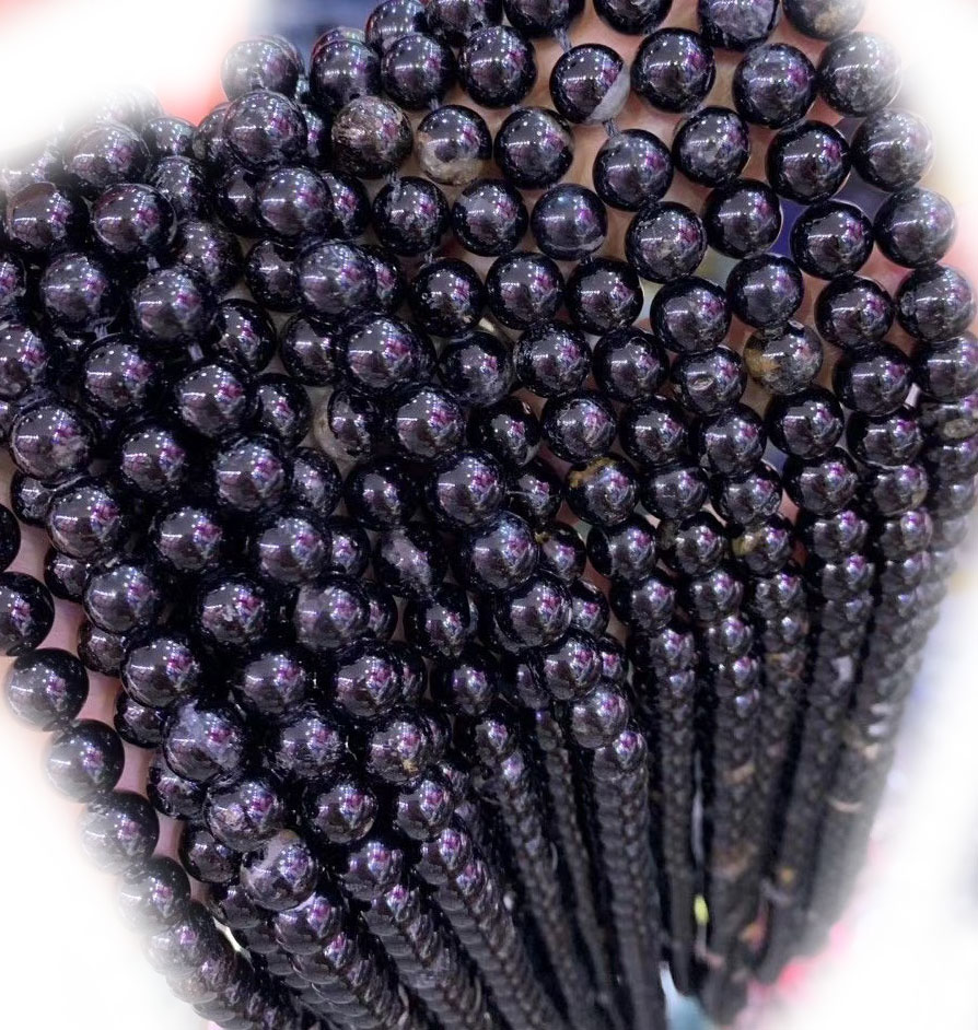 Сапраўдная натуральнае віно чырвоны гранат друзлы пацеркі класа 3а круглая форма 39