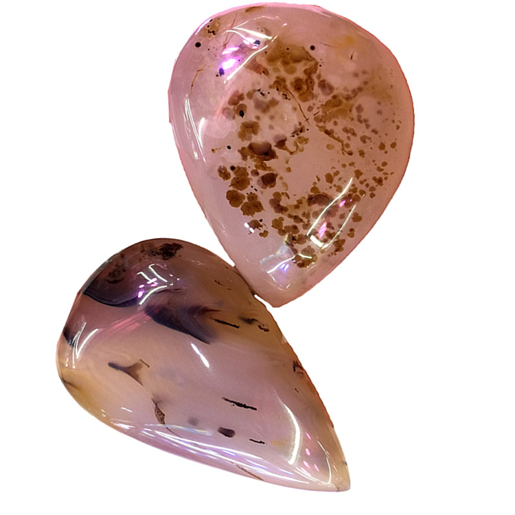 Blommor agat ädelsten gör grossist naturlig körsbärsblomning agat cabochon 39