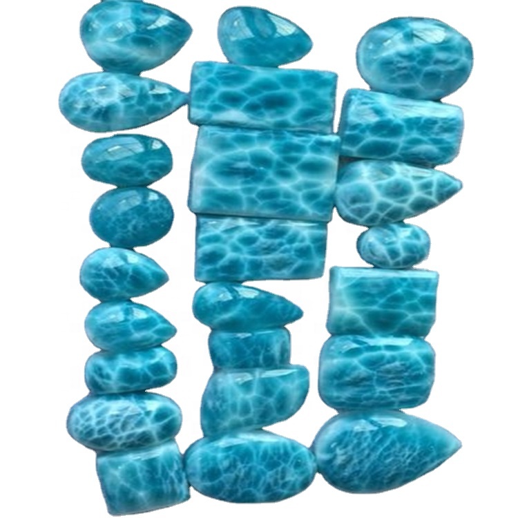 Natyrore Larimar Cabochon Amazing me shumicë Lot Larim Gemstone Mix Shape Gemstone Larimar gur i çmuar gur i çmuar 30