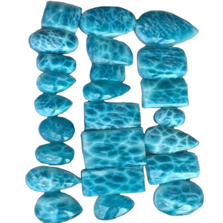 Natyrore Larimar Cabochon Amazing me shumicë Lot Larim Gemstone Mix Shape Gemstone Larimar gur i çmuar gur i çmuar 32