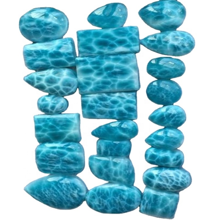 Natyrore Larimar Cabochon Amazing me shumicë Lot Larim Gemstone Mix Shape Gemstone Larimar gur i çmuar gur i çmuar 34