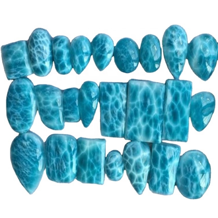 Natyrore Larimar Cabochon Amazing me shumicë Lot Larim Gemstone Mix Shape Gemstone Larimar gur i çmuar gur i çmuar 36