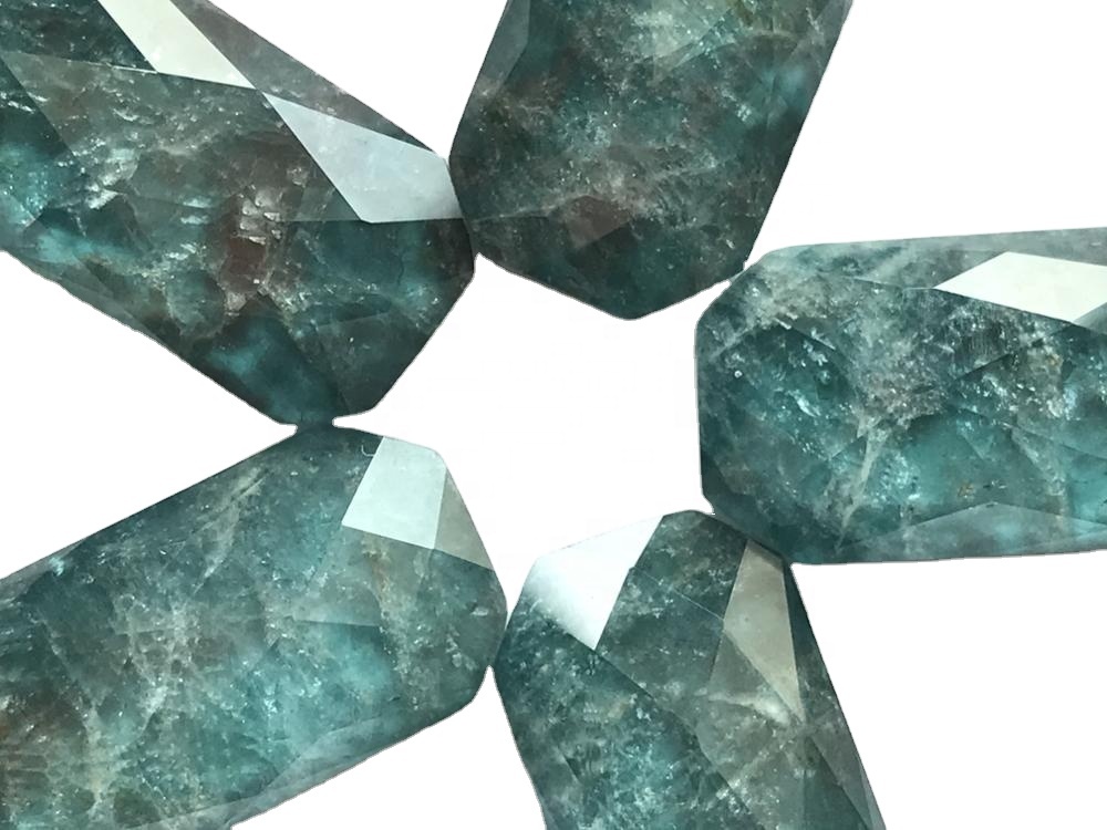 Apatite Asli Double Pendant Blue Pendant Apatite Pendant Apatite Nggawe Perhiasan 33