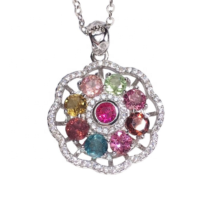 Desain Wangun Perhiasan Pendant Kembang Kembang Berlian Alam 13