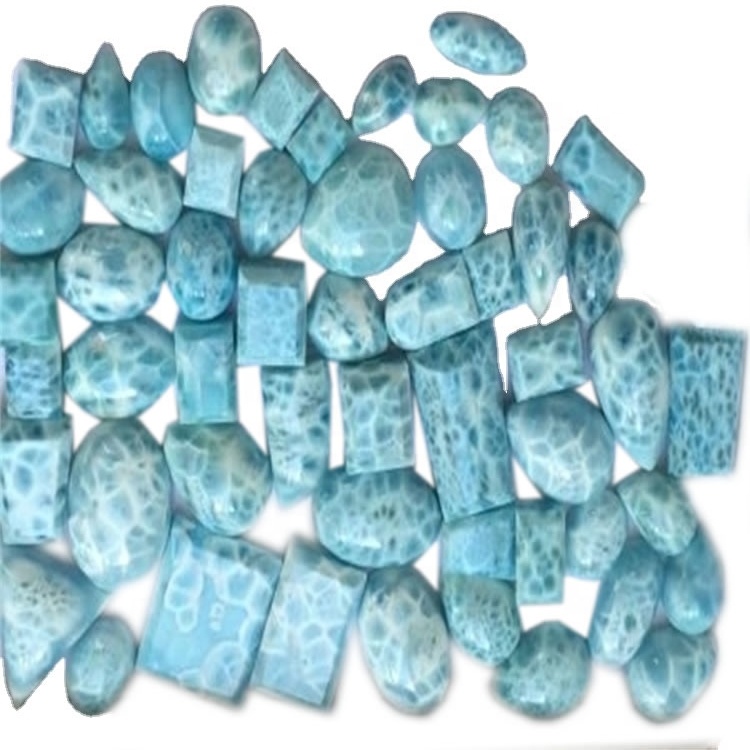 Natural Larimar FreeForm Gemstone Cabochon Fes una pedra preciosa flotant a l'engròs 32