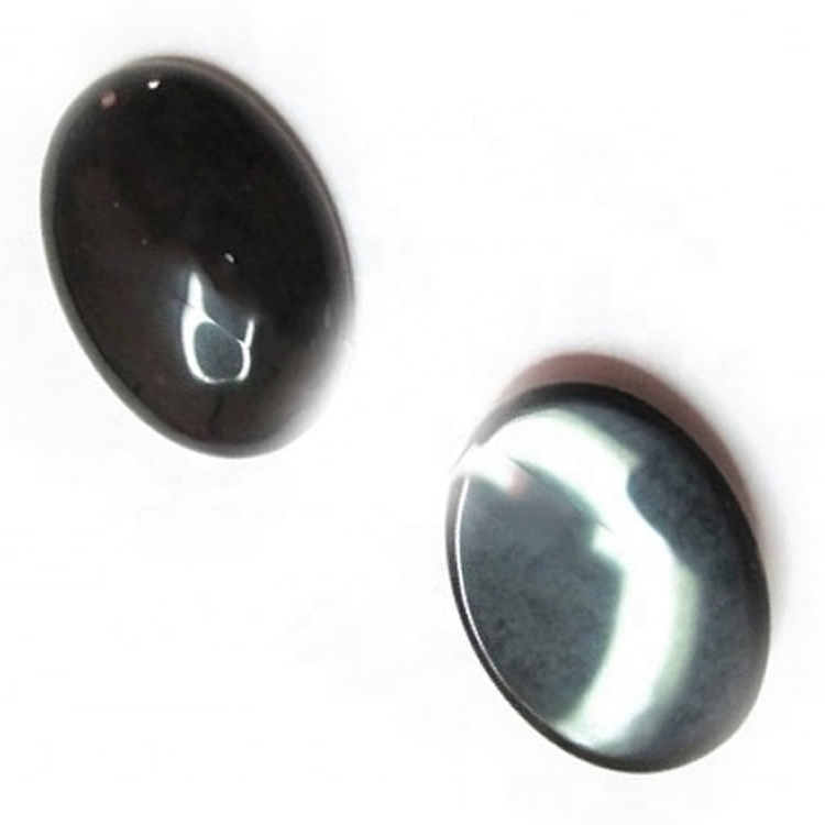 Best Quality Black Onyx Cabochns Smooth Cabochns Oval Natural Onyx Cabochon varios tamaños 35