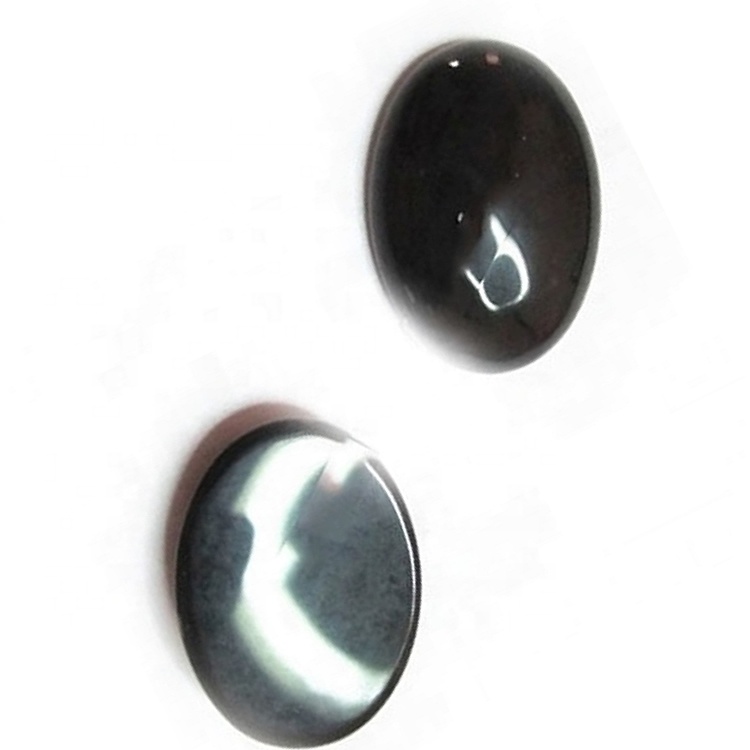 Best Quality Black Onyx Cabochns Smooth Cabochns Oval Natural Onyx Cabochon varios tamaños 39