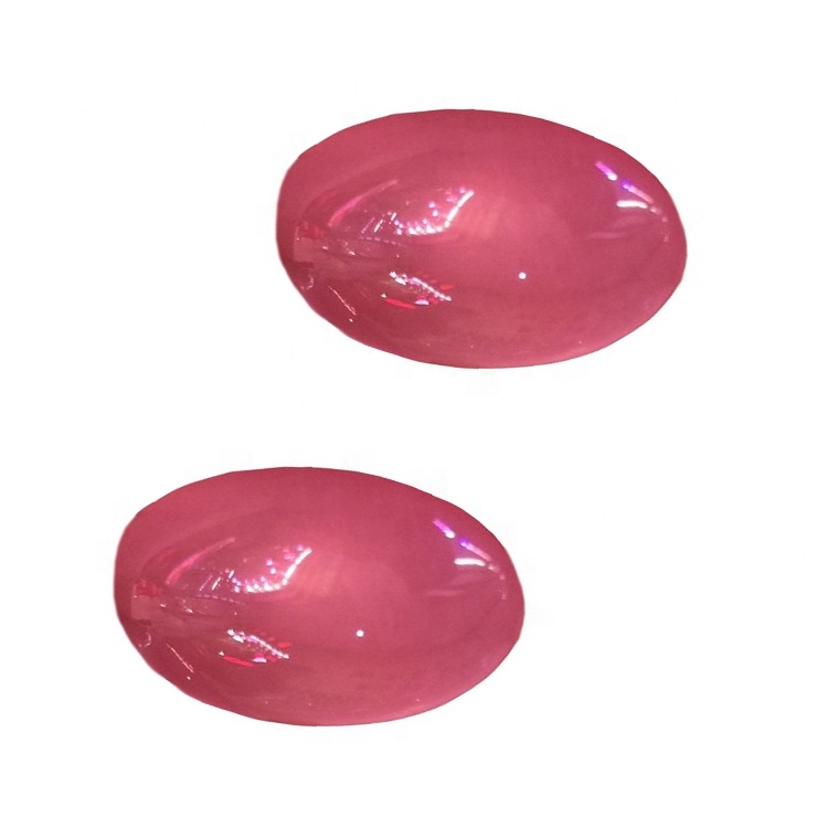 Rose Cuartz Smow Cabochon Табиғи раушан Кварц Сопақша Сопақша Гемстон Барлық өлшемдер бар 37