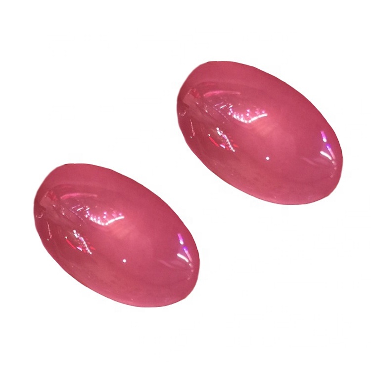 Rose Cuartz Smow Cabochon Табиғи раушан Кварц Сопақша Сопақша Гемстон Барлық өлшемдер бар 39