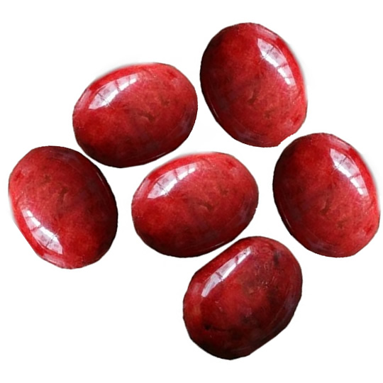 Red Coral Corlonzon Oval Shale Scarda Lambone Nkume Maka ọla na-eme ka ndị na-eweta Geme 33