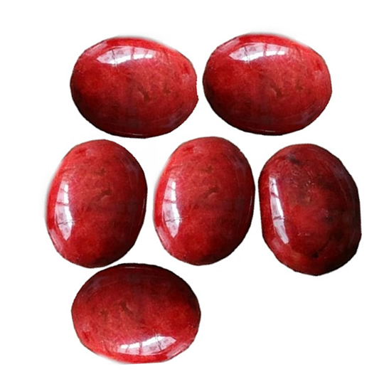 Red Coral Corlonzon Oval Shale Scarda Lambone Nkume Maka ọla na-eme ka ndị na-eweta Geme 35
