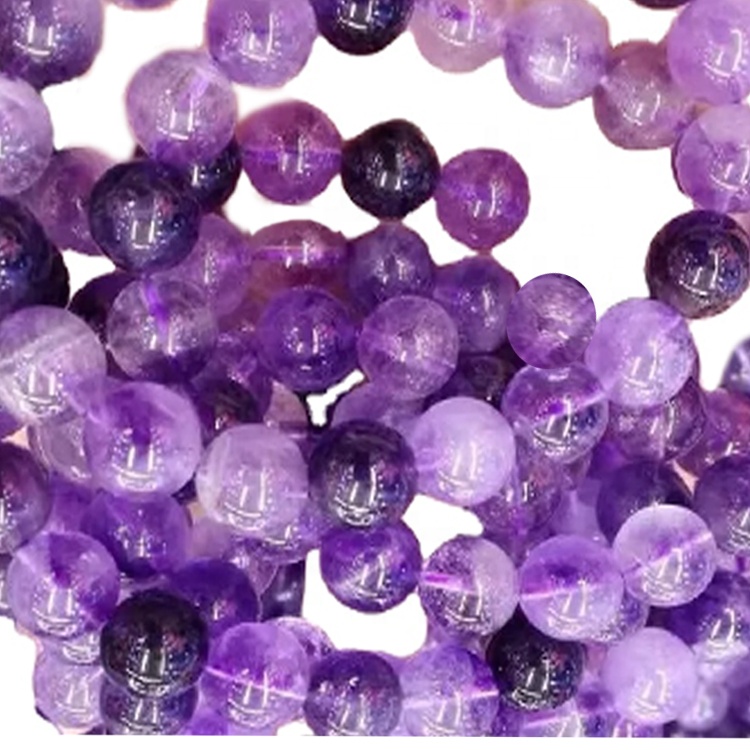 தர இயற்கை amethyst சுற்று மணிகள் unisex நகை வாடிக்கையாளர்களின் வளையல்கள் 29