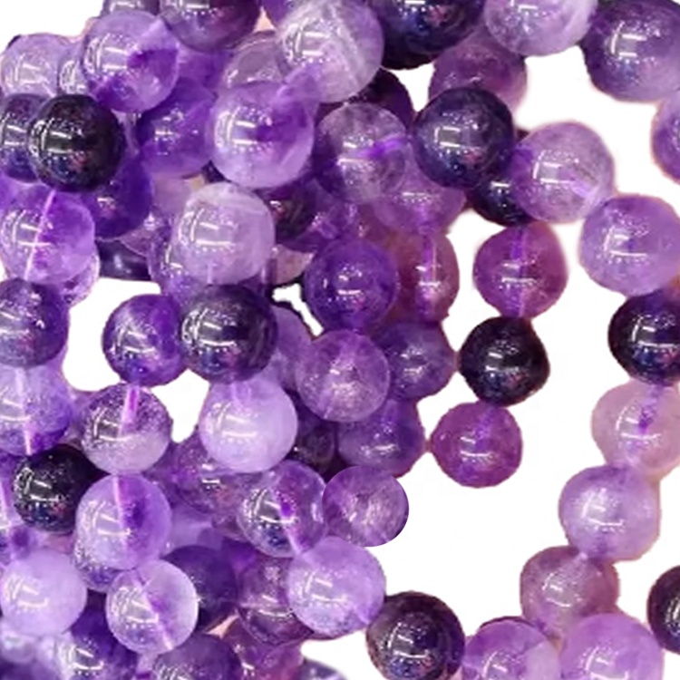 தர இயற்கை amethyst சுற்று மணிகள் unisex நகை வாடிக்கையாளர்களின் வளையல்கள் 31